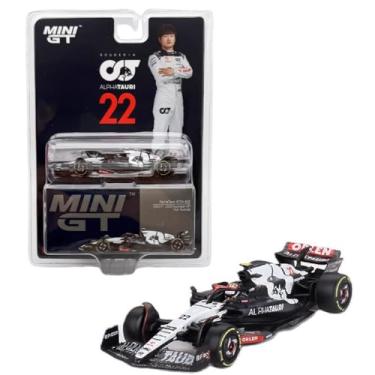 Imagem de Diecast Model Car Compatible with Mini GT 1:64 AlphaTauri AT04#22 Yuki Tsunoda 2023 F1 2023 Australian GP Limited Edition MGT00726