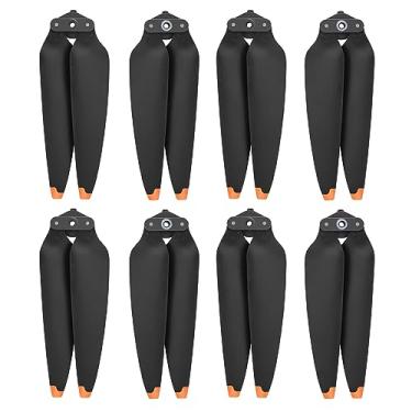Imagem de Craznick Hélices para DJI Air 3S/Air 3 lâminas de reposição acessórios de baixo ruído para DJI Mavic Air 3/Air 3S acessórios para drones, 8 peças pontas laranja