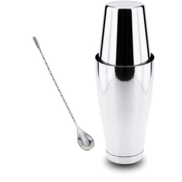 Imagem de Kit Coqueteleira e Colher Bailarina 25cm Profissional Weck