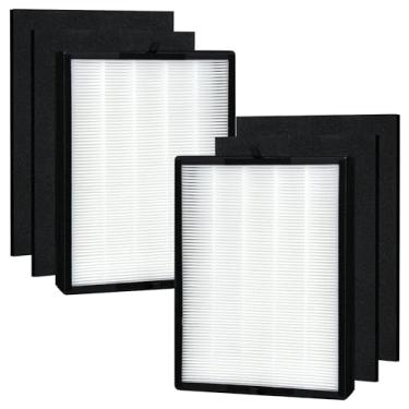 Imagem de EAXGO Filtro de substituição 45i compatível com BreatheSmart 45i e purificador de ar flexível, 2 filtros HEPA verdadeiros H13 com 4 pré-filtros de carbono, peça nº B4-Pure/FL40, pacote com 2
