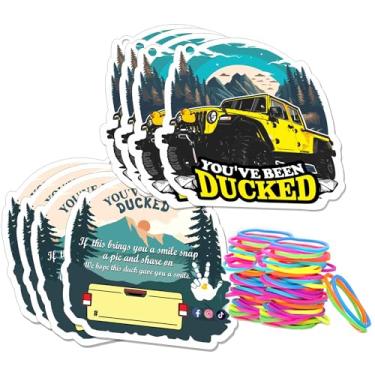 Imagem de Etiquetas de pato, cartão You 've Been Ducked, cartas de jogo Duck Duck Ducking, etique...