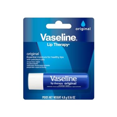 Imagem de Vaseline Lip Therapy Original | Protetor labial com geleia de petróleo para fornecer aos seus lábios a melhor hidratação e umidade essencial para tratar rachados, secos, descascados