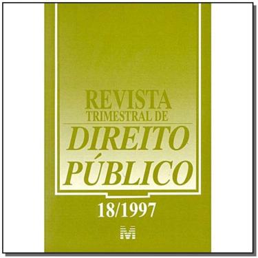 Imagem de Revista Trimestral De Direito Publico Ed. 18