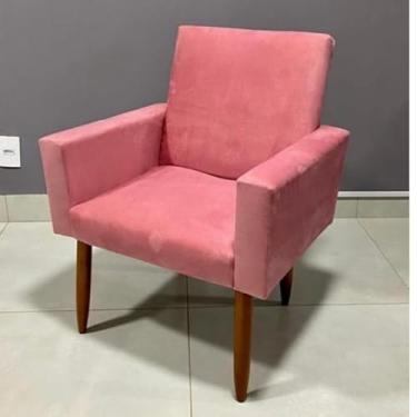 Imagem de Cadeira de braços (com pés de taco)(rosa)