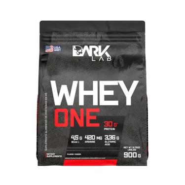 Imagem de Whey One Concentrado Dark Lab Refil 900g, Chocolate, Ganho de Massa Muscular