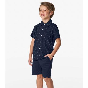 Imagem de Camisa Infantil Masculina Trick Nick Azul, 14, Azul