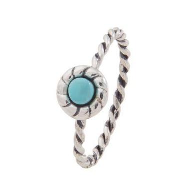Imagem de Anel cordas - Cod 680 - Carlitos Joias, Turquesa, Azul claro, 13