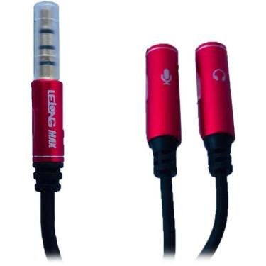 Imagem de Cabo Adaptador Conversor Áudio P2 P3 Smartphones - Lelong