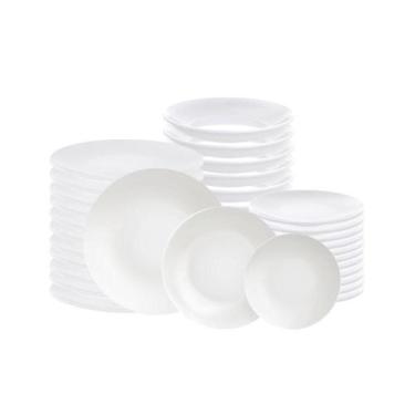 Imagem de Jogo De Pratos 36 Peças Leonora Em Porcelana Branco - Tramontina