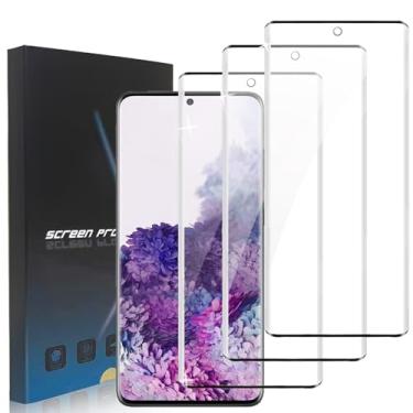 Imagem de zonyee Pacote com 3 protetores de tela para Samsung Galaxy S20 Plus, película protetora de vidro temperado HD-Clear com dureza 9H