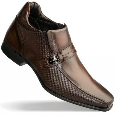 Imagem de Sapato Rafarillo Office Alth Você+Alto 7cm Couro Original 53001 (Marrom, BR, Adulto, Numérico, 40)