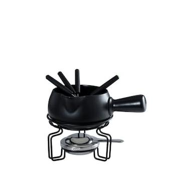 Imagem de Aparelho de Fondue para Queijo Fracalanza em Cerâmica 8 Peças - Preto