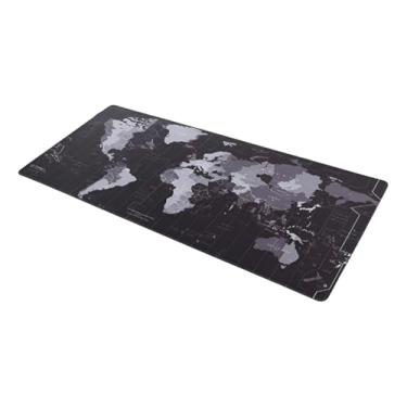 Imagem de Mousepad Gamer Mapa Mundi Grande 90 X 40 Cm Antiderrapante Borda Costurada