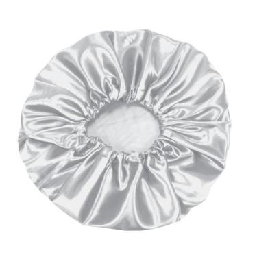 Imagem de Touca De Cetim AntiFrizz com Elástico Confortável - DaniBordados, Bran