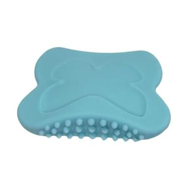 Imagem de KiBcsLic Escova Gua Sha Leve Versátil Portátil Manual Ferramenta de Massagem Placa de Silicone Guasha para Pernas Costas Escritório Viagem Mulheres, Azul