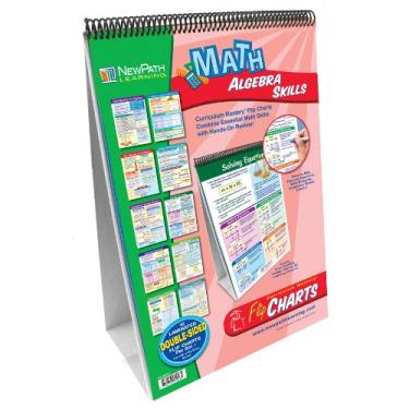 Imagem de NewPath Learning Algebra Skills Curriculum Mastery Conjunto Flip Chart 6-10