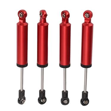 Imagem de Grcfumo 4 Pcs RC Car Shock Absorber, Alumínio Alloy Oil Damper, Acessórios Damper para 1/10 Simulação Escalada Car 110mm (Red)