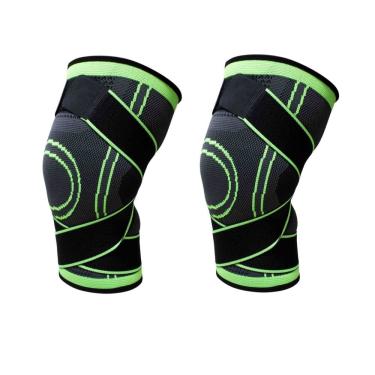 Imagem de Par Joelheira Compressão Tensor Alívio Estabiliza Dores de Joelho