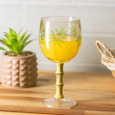 Imagem de Conjunto Com 6 Taças De Acrílico Palm Tree 495ml Verde Wolff