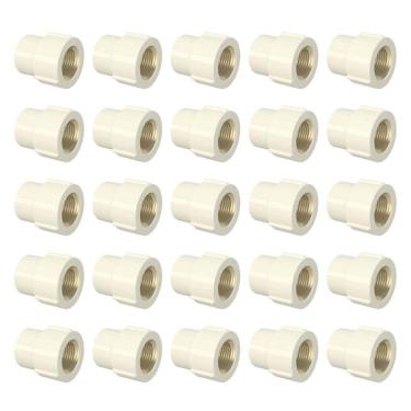 Imagem de Kit 25 Luvas De Transição 15Mm X 1/2 Cpvc Aquatherm Tigre