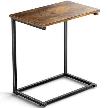 Imagem de Mesa final em forma de C Pipishell com 68,58 cm de altura para sala de