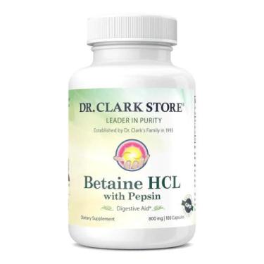 Imagem de Suplemento Dr. Clark Betaine HCL com pepsina 800 mg 100 cápsulas - Dr 