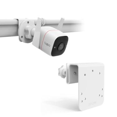 Imagem de OkeMeeo Suporte de calha de câmera de segurança, suporte de alumínio à prova d'água compatível com TP-Link Tapo C310, C320WS, C325WB