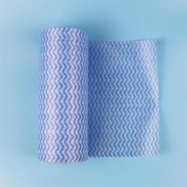 Imagem de Pano De Prato De Cozinha, Pano De Prato Super Absorvente, Pano De Prato Reutilizável Tecido Não Tecido Descartável Rolos De Pano De Cozinha Esfregões Panos De Limpeza Pano Sem, Blauw, One Size
