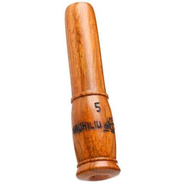 Imagem de Apito pio canudo madeira observação aves silvestres artesanal profissi