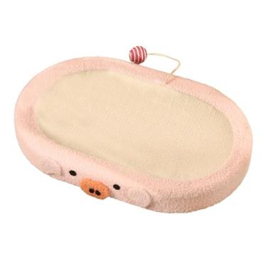 Imagem de Generic Arranhador para gatos, centro de atividades com bola de brincar, acessório para gatinhos, tigela oval em formato de, cama para gatos