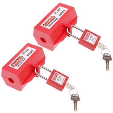 Imagem de RealPlus Trava De Plugue Para Bloqueio E Etiquetagem, Cabo Alimentação 110 A 125 Volts, Dispositivo Segurança Elétrica Médio Porte Com Cadeados