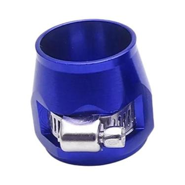 Imagem de Braçadeira De Acabamento Para Mangueira De Combustível De Alumínio Par