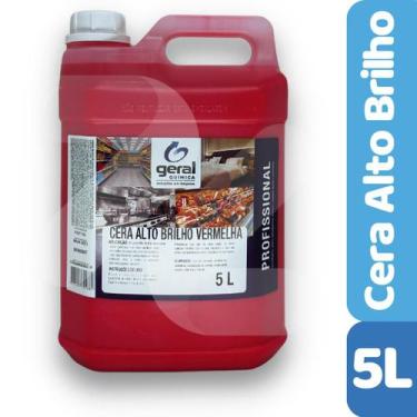 Imagem de Cera Alto Brilho Pisos Madeira Ardósia Laminado  - 5 Litros - Brilho X