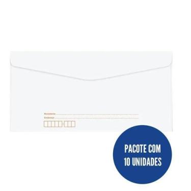 Imagem de Envelope carta com cep 11,4x16,2cm 10 un Romitec