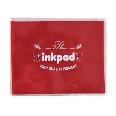 Imagem de GTLZLZ Bloco de tinta grande para carimbos de borracha, 12,7 cm x 10,16 cm almofada de carimbo de artesanato lavável para crianças, almofada de tinta de impressão digital para papel, scrapbooking