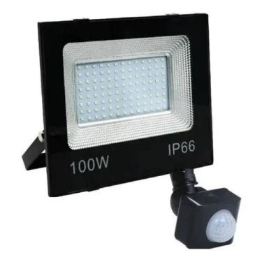 Imagem de Refletor De Led Holofote 100W Com Sensor Fotocélula - AAATOP