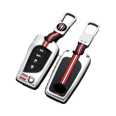 Imagem de Capa De Chave De Carro Em Liga De Zinco Para Toyota Auris Corolla Aven
