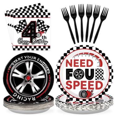 Imagem de Conjunto de talheres de festa Grencian Need Four Speed 96 unidades