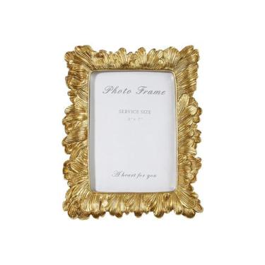 Imagem de Porta-retratos Scarlume Vintage 5x7 Gold para mesa/parede
