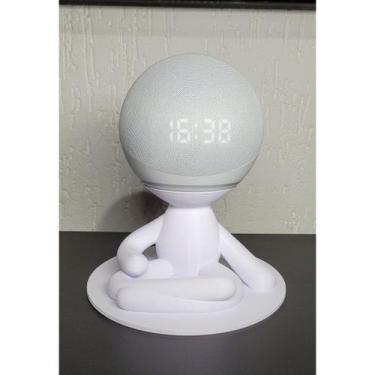 Imagem de Suporte para Echo Dot 4 Alexa Robert Yoga - BEST ART 3D, PRETO