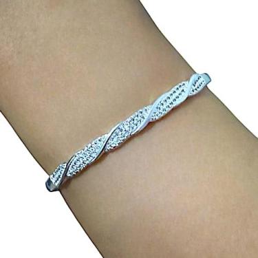 Imagem de bracelete folheada em prata - mymo joias