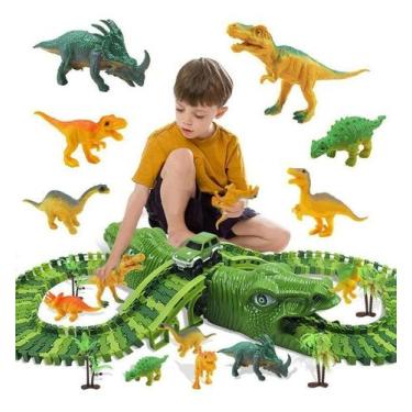 Imagem de Carrinho elétrico Dinosaur Toy Track - 153 unidades - unbrand