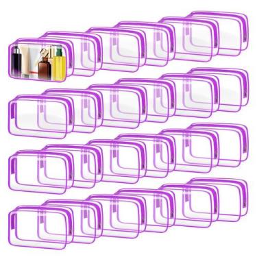 Imagem de Bolsa de higiene TISRATOK em PVC transparente, 24 unidades para viagen