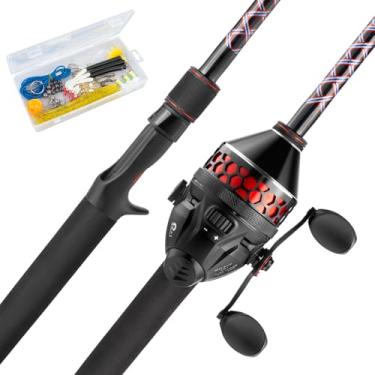 Imagem de KastKing Combo De Carretilhas Pesca Brutus Spincast, Carretilha M 3000 5'6"