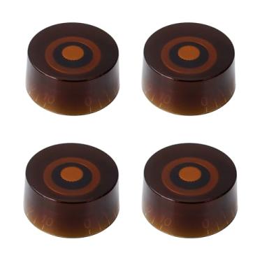 Imagem de Banworks Botões de controle de guitarra elétrica estilo anos 60 Imperiais 24 estrias 2 tons 2 botões de volume 6 mm (15/162.6 cm) para guitarras elétricas Gibson Les Paul SG Pacote com 4 JT/XN-08