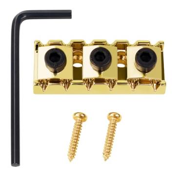 Imagem de Banworks Porca de trava de guitarra elétrica 42 mm (1-21/81.3 cm) Porcas de bloqueio de metal para guitarra elétrica sistema de ponte duplo tremolo vibrato guitarras elétricas JT/SDXZ-01 Golden