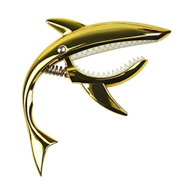 Imagem de WALFRONT Tone Clamp Guitar Shark Capo Zinc Liga Tone Clamp Elastic Soft para Guitarra de Bandolim Ukulele para a Maioria Dos Instrumentos de Cordas