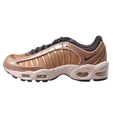 Imagem de Nike Women's Air Max Tailwind 4 Holiday Sparkle Casual Shoes (6, Metallic Red Bronze/Oil Grey/Half Blue)