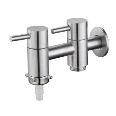 Imagem de Torneira Inox Tanque Com Saída Máq. De Lavar Link Doan Nox12