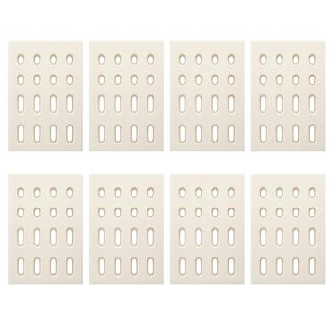 Imagem de Quantfire Pacote com 8 placas térmicas de substituição universal para grelhas Grand Turbo, domador de chamas de tijolo cerâmico, peças de reposição para barbecis Galore Grand Turbo